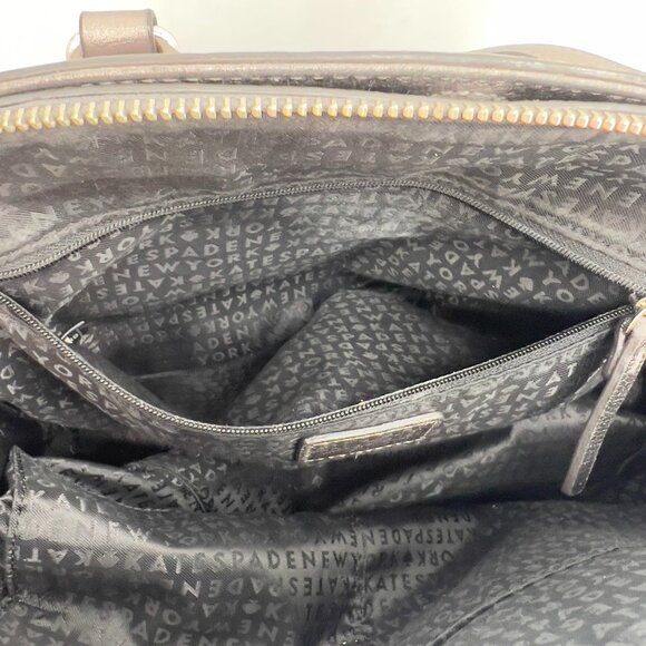 Kate Spade New York Metallic Leather Satchel with Crystal Embellishments - Picture 9 of 15
